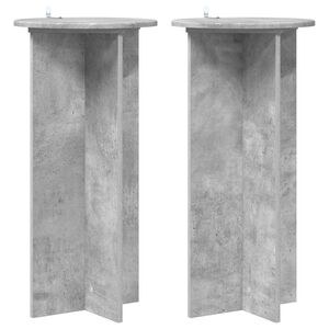vidaXL Kasviteline 2 pcs Betoninharmaa 40 x 40 x 80 cm Tekninen puu
