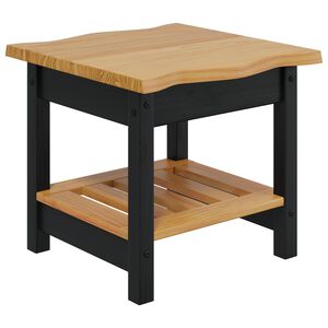 VidaXL Sivup&ouml;yt&auml; hyllyll&auml; EKAI Musta 50 x 50 x 45,5 cm T&auml;ysi m&auml;nty