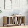 vidaXL LP-levyjen s&auml;ilytyskaappi tammi 100x38x48 cm tekninen puu