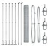 vidaXL Hitsattu metalliverkkoaita betoni-juurella 10 x 0,8 m (L x K)