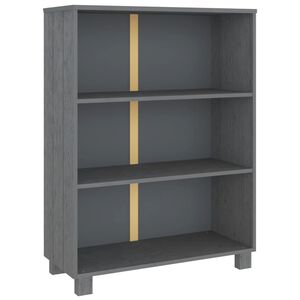 vidaXL Kirjahylly HAMAR tummanharmaa 85x35x112 cm t&auml;ysi m&auml;nty