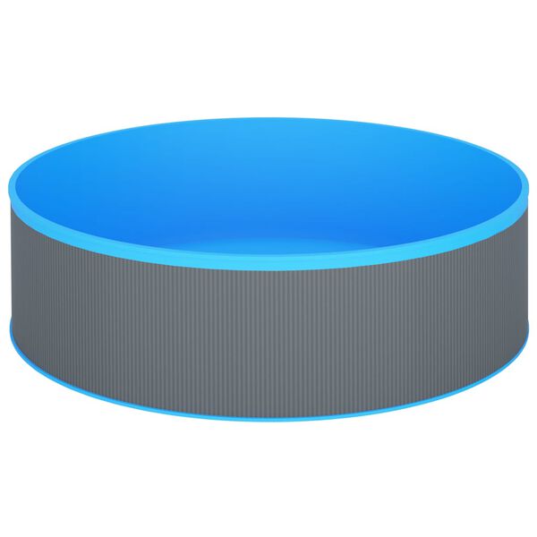 vidaXL Kahluuallas ripustettava pintakaivo ja pumppu 350x90 cm harmaa