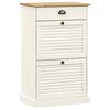 vidaXL Kenk&auml;kaappi VIGO 60x35x96 cm valkoinen t&auml;ysi m&auml;nty