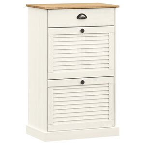 vidaXL Kenk&auml;kaappi VIGO 60x35x96 cm valkoinen t&auml;ysi m&auml;nty