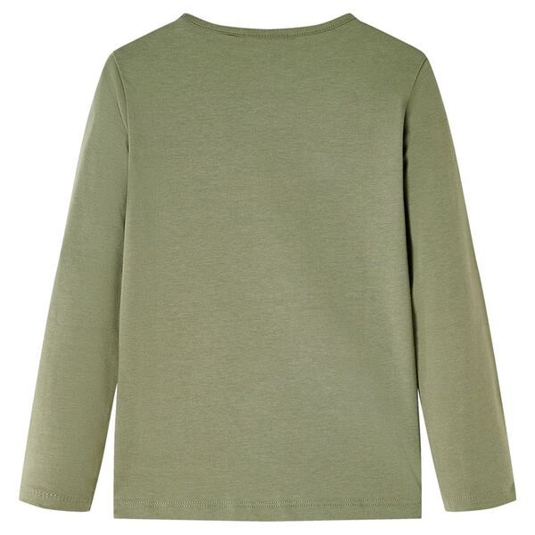Lasten pitkähihainen T-paita khaki 116
