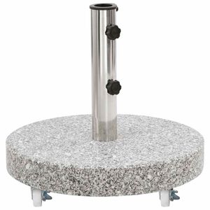 vidaXL Aurinkovarjon alusta graniitti 30 kg py&ouml;re&auml; harmaa