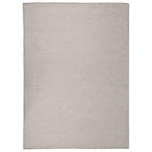 vidaXL Ulkomatto Flatweave 200x280 cm vaaleanharmaa
