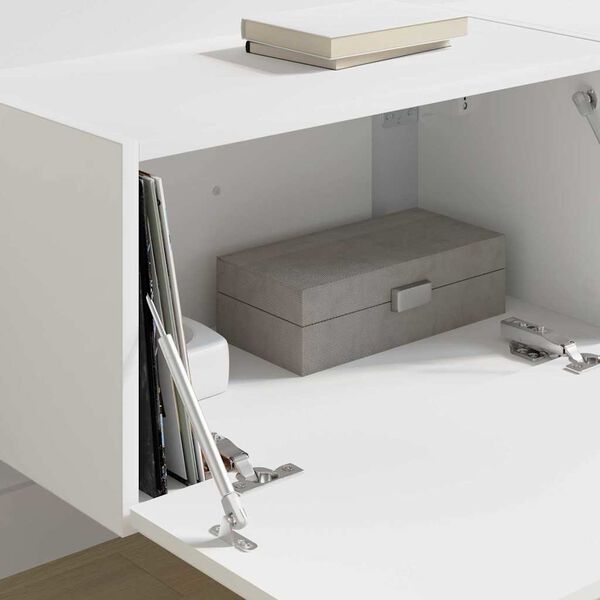 vidaXL TV-sein&auml;kaappi 2 pcs Valkoinen 60 x 31 x 29.5 cm Tekninen puu