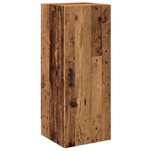 vidaXL Sein&auml;kiinnitett&auml;v&auml; kaappi vanha puu 34,5x34x90 cm tekninen puu