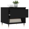 vidaXL Sohvapöytä musta 50x46x50 cm tekninen puu
