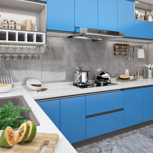 vidaXL Itseliimautuva huonekalukalvo taivaansininen 500x90 cm PVC