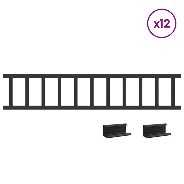 vidaXL Katto lumivahti 1200 x 2,5 x 20 cm Ter&auml;s