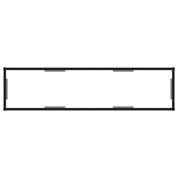 vidaXL Konsolip&ouml;yt&auml; l&auml;pin&auml;kyv&auml; 140x35x75 cm karkaistu lasi