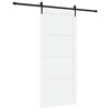 vidaXL Liukuovi ORKDAL 93 x 211 cm Tekninen puu Valkoinen ja musta