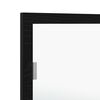 vidaXL LED kylpyhuonemirror Musta tammi. 100 x 8,5 x 37 cm Lasi