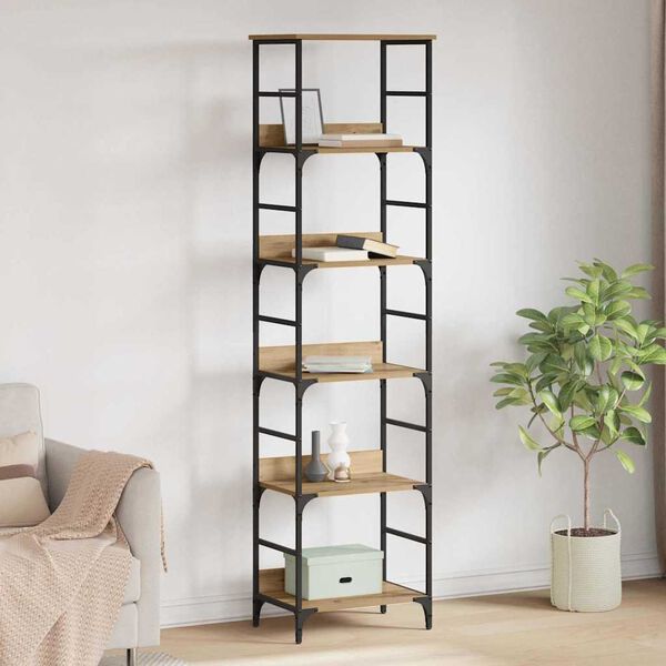 vidaXL Kirjahylly Artisan tammi 50 x 33 x 188,5 cm Tekninen puu