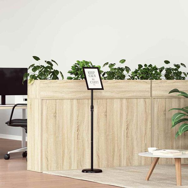 vidaXL Messun&auml;yt&ouml;t Musta 25 x 25 x 125 cm Alumiini