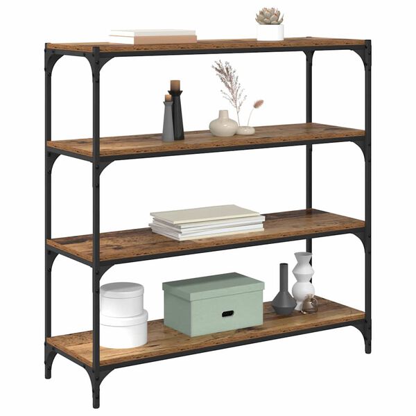 vidaXL Kirjahylly Vanha Puu 100 x 33 x 100 cm