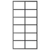 vidaXL Liukuovi ESG-lasi ja alumiini 102x205 cm musta