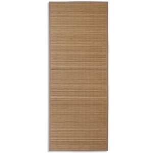 vidaXL Suorakulmainen ruskea bambumatto 80x200 cm