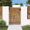 vidaXL Puutarhaportti 85x150 cm Corten-ter&auml;s Ruohokuvio