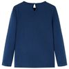 Lasten pitkähihainen T-paita laivastonsininen 140