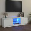vidaXL TV-taso LED-valoilla valkoinen 120x30x36 cm