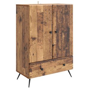 vidaXL Sivup&ouml;yt&auml; Vanha puu 66 x 34,5 x 95 cm Tekninen puu
