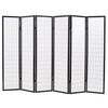 vidaXL Tilanjakaja 6 paneelia japanilaistyylinen 240x170cm musta