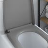 vidaXL WC-istuin Harmaa 49 x 36 x 4 cm Duroplast