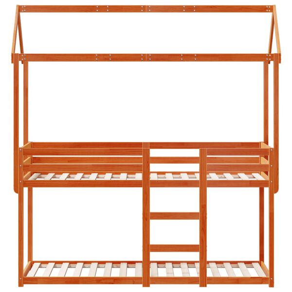 vidaXL Kerross&auml;nky katolla vahanruskea 90x190 cm t&auml;ysi m&auml;nty