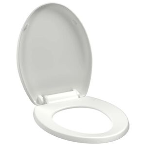 vidaXL Soft-close WC-istuin pikakiinnityksellä valkoinen