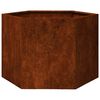 vidaXL Kukkalaatikko ruoste 60x60x45 cm Corten ter&auml;s
