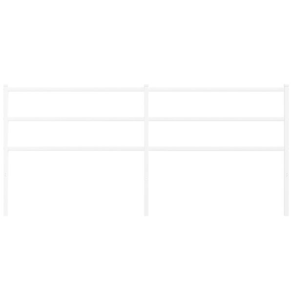 vidaXL Metallinen vaihtop&auml;&auml;ty valkoinen 200 cm