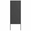 vidaXL Puutarhan yksityisyyden verho Viivakuvio Musta 50 x 140 cm