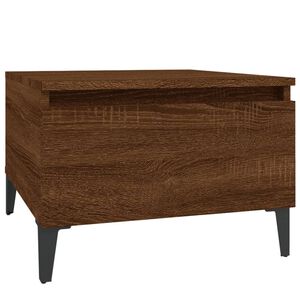 vidaXL Sivup&ouml;yt&auml; ruskea tammi 50x46x35 cm tekninen puu