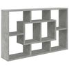 vidaXL Sein&auml;hylly betoninharmaa 45,1x16x45,1 cm tekninen puu