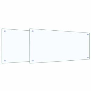 vidaXL Keitti&ouml;n v&auml;litila 2 kpl L&auml;pin&auml;kyv&auml; 90 x 40 cm karkaistu lasi