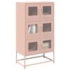 vidaXL Highboard Pinkki 68x39x123 cm Teräs