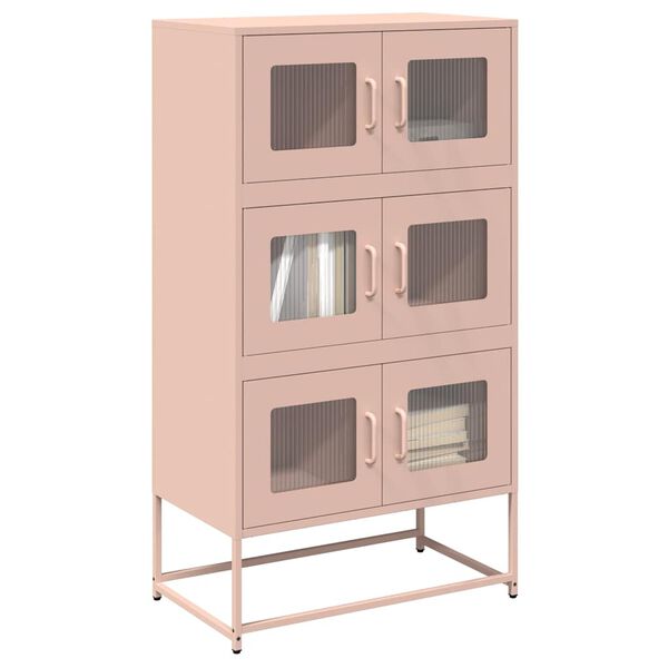 vidaXL Highboard Pinkki 68x39x123 cm Teräs