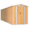 vidaXL Puutarhavaja vaaleanruskea 192x689x223 cm galvanoitu ter&auml;s