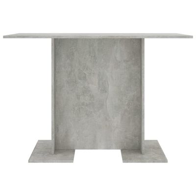 vidaXL Ruokapöytä betoninharmaa 110x60x75 cm lastulevy