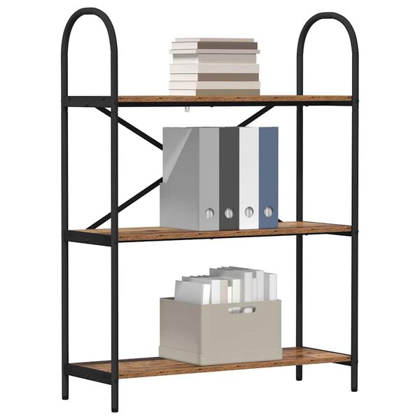 vidaXL Kirjahylly Vanha puu 80 x 30 x 109 cm Tekninen puu