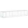 vidaXL Kanarokka Hopea 500 x 100 x 100 cm Galvanoitu ter&auml;s
