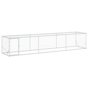 vidaXL Kanarokka Hopea 500 x 100 x 100 cm Galvanoitu ter&auml;s
