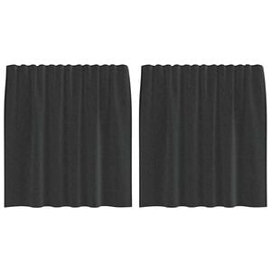 vidaXL Voileeverhot tab topin kanssa 2 kpl musta