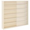 vidaXL Sein&auml;display-kaappi hyllyll&auml; Beige 60 x 8,5 x 54 cm vaneri
