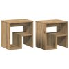 vidaXL Y&ouml;p&ouml;yt&auml;kaapit 2 kpl Artisan Oak 40x30x40 cm Engineered Wood