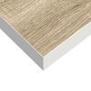 vidaXL Kelluva seinähylly tammi ja valkoinen 80x23,5x3,8 cm MDF