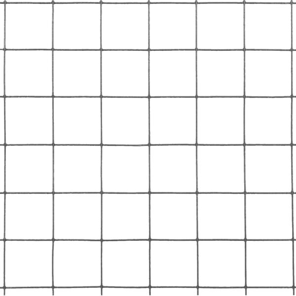 vidaXL Kanaverkko teräs PVC pinnoitteella 25x0,5 m harmaa